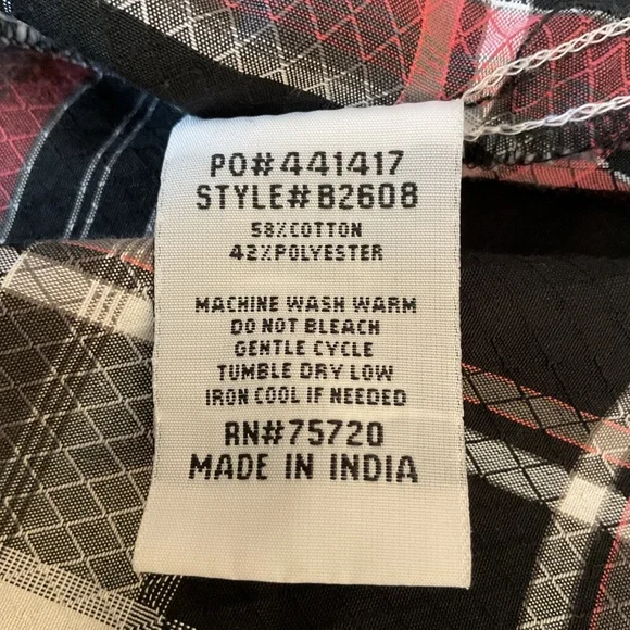 Men’s  BKE Standard Fit Snap Front Short Sleeve Western Shirt Size Medium - Picture 6 of 7